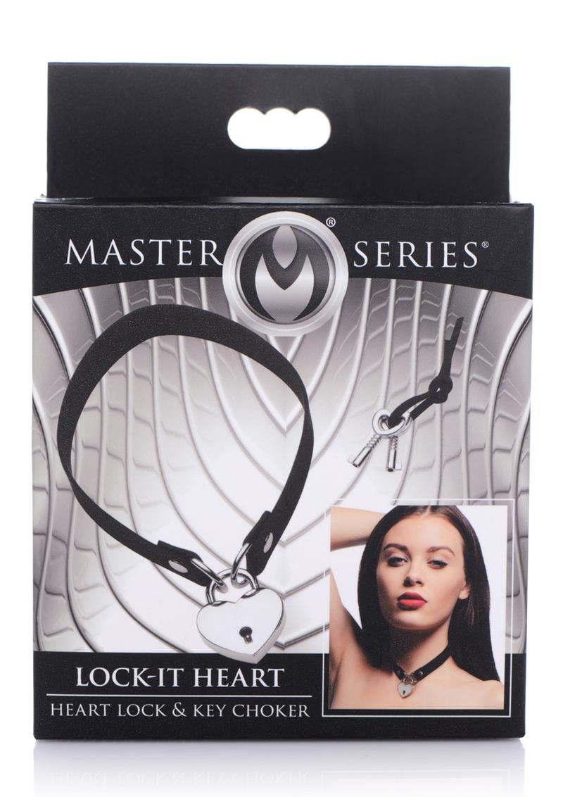Lock-It Heart Lock Collar - Shadow Threadz Crypt