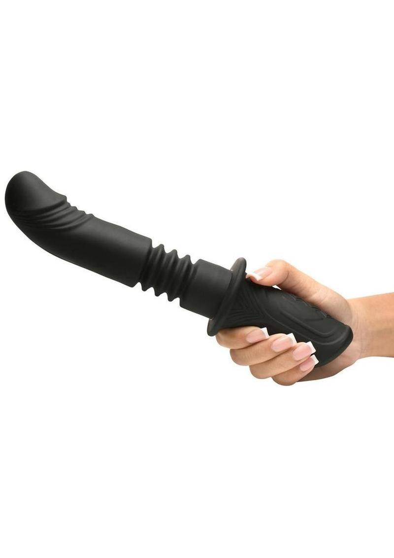 Powerful Thrusting Silicone Vibrator - Shadow Threadz Crypt
