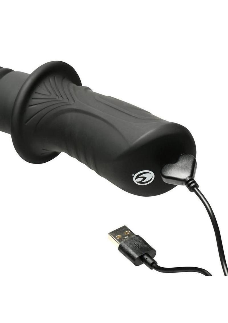 Powerful Thrusting Silicone Vibrator - Shadow Threadz Crypt