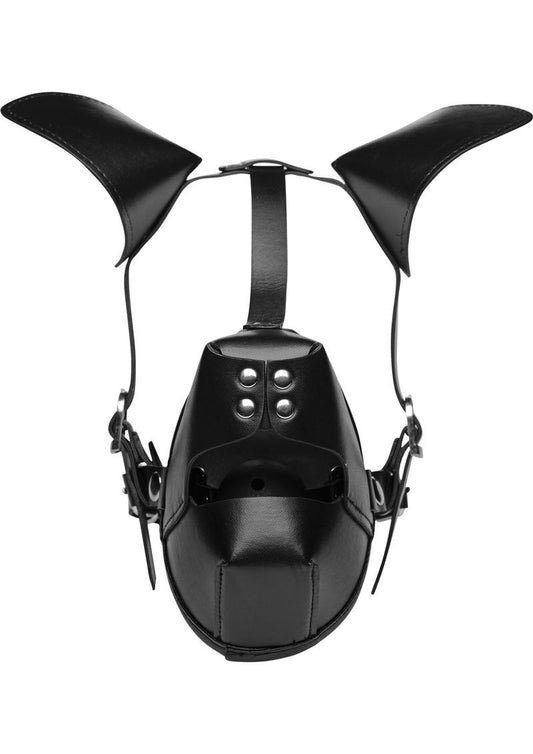 Black Puppy Play Hood + Ball Gag - Shadow Threadz Crypt