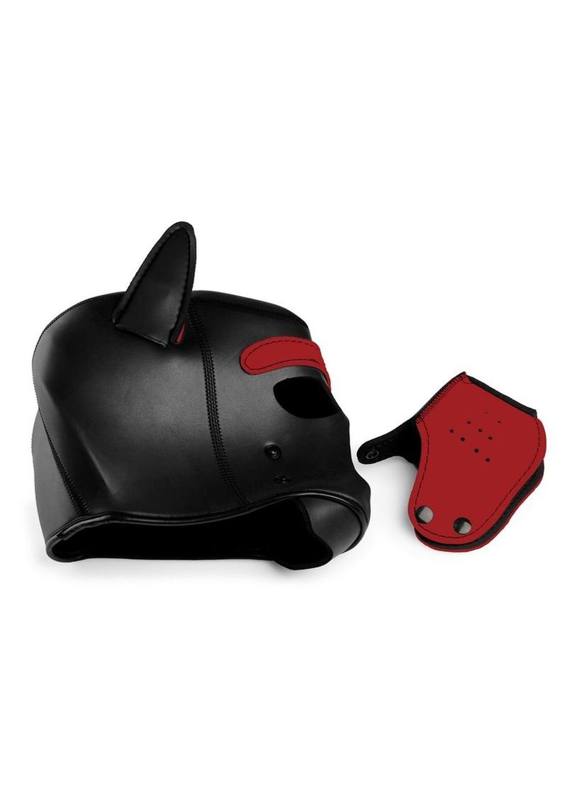 Master Series Spike Neoprene Puppy Hood - Shadow Threadz Crypt
