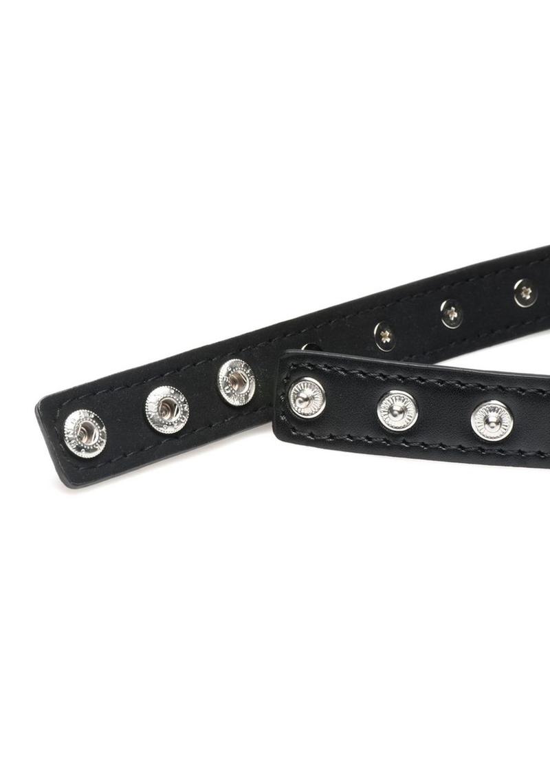 Master Series Spiked Heart Collar - Shadow Threadz Crypt