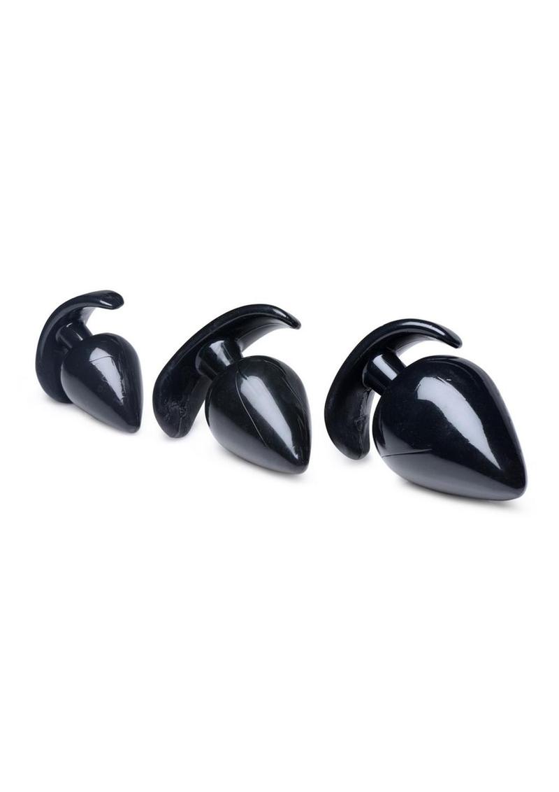 Triple Spades 3 Piece Anal Plug - Shadow Threadz Crypt