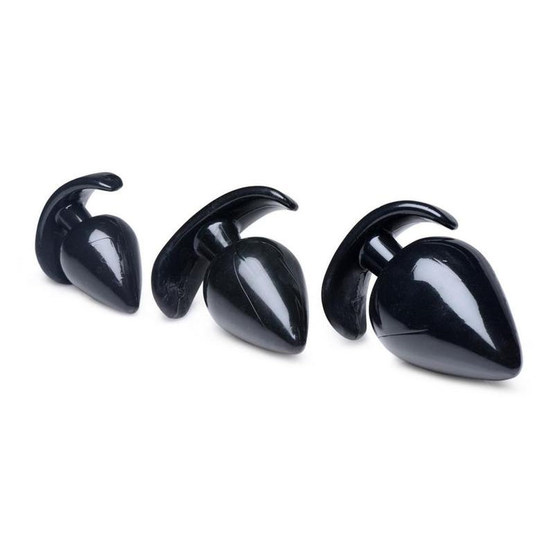 Triple Spades 3 Piece Anal Plug - Shadow Threadz Crypt