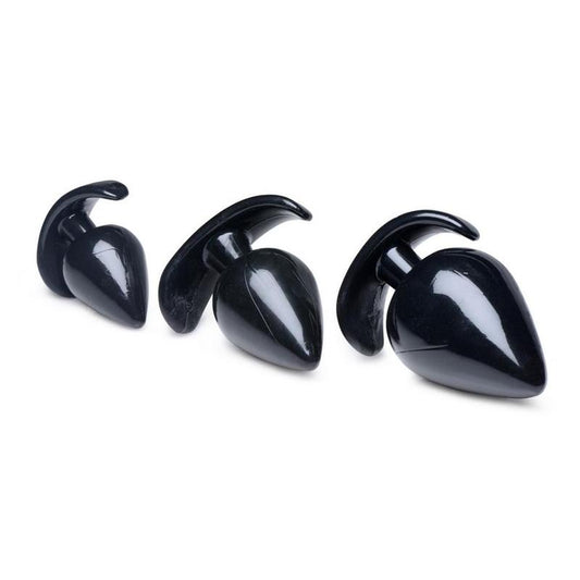 Triple Spades 3 Piece Anal Plug - Shadow Threadz Crypt