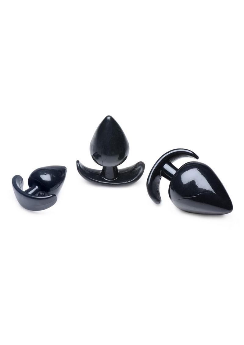Triple Spades 3 Piece Anal Plug - Shadow Threadz Crypt