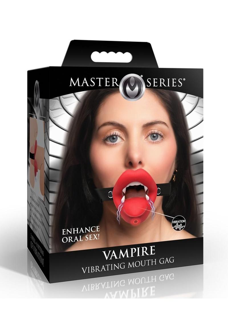 Vampire Vibrating Silicone Mouth Gag - Shadow Threadz Crypt