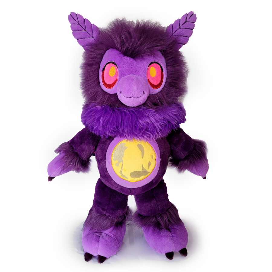 Moonlight Mothman Plushie - Shadow Threadz Crypt