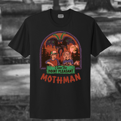 I Saw the Point Pleasant Mothman Black T-shirt