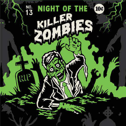 Night of the Killer Zombies Crew Socks