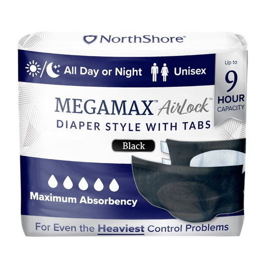 NorthShore MEGAMAX AirLock Adult Diapers - Shadow Threadz Crypt