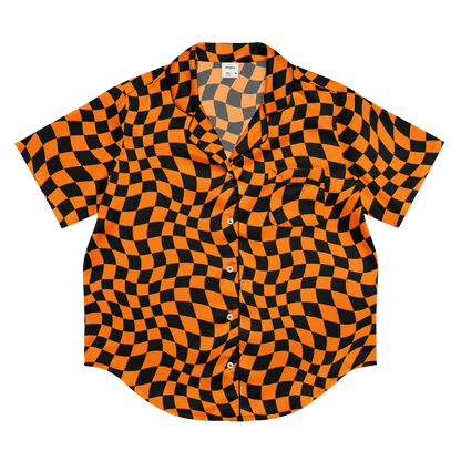 October Tiles Checkered Silky Pajama Top