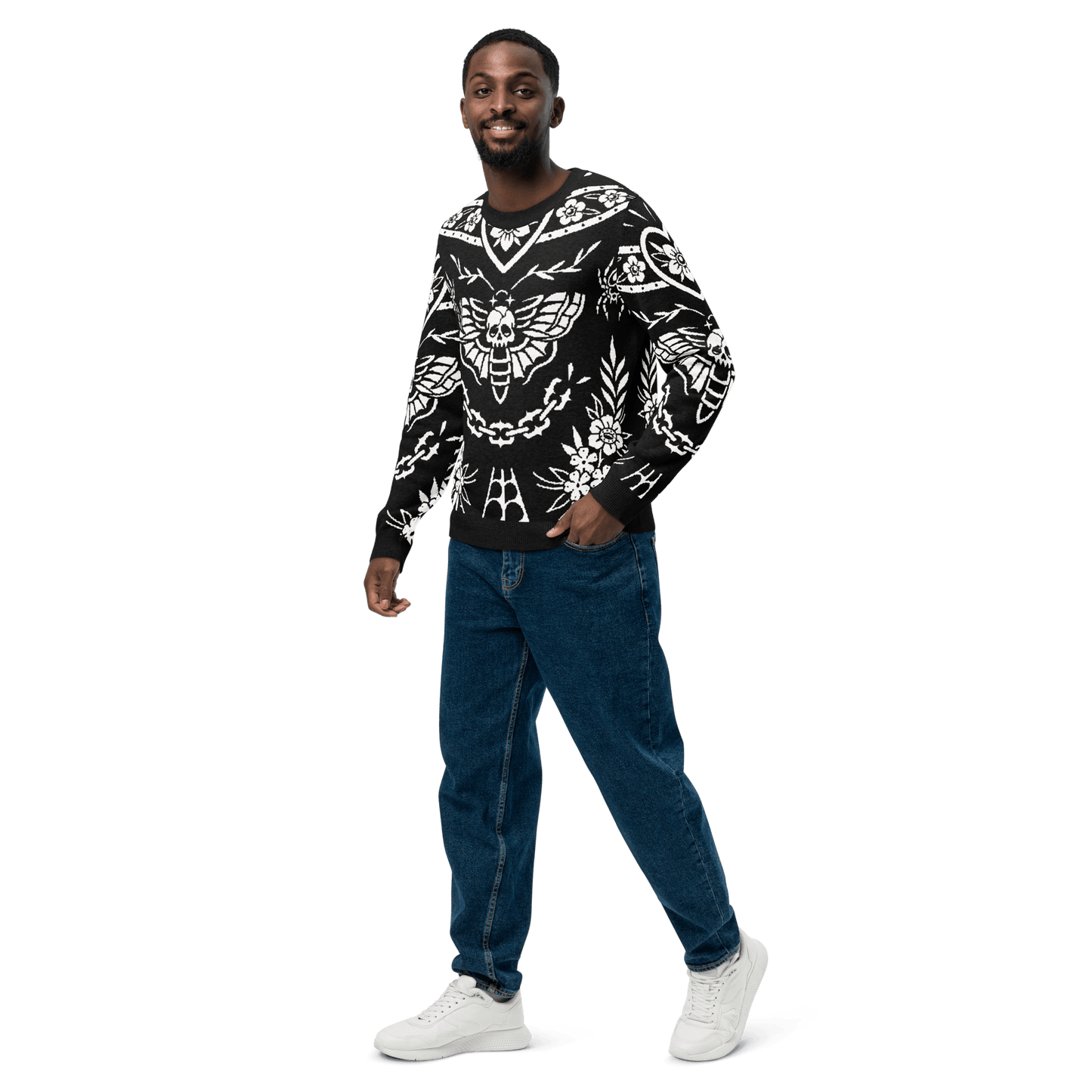 Old School Ink Knit Crewneck Sweater