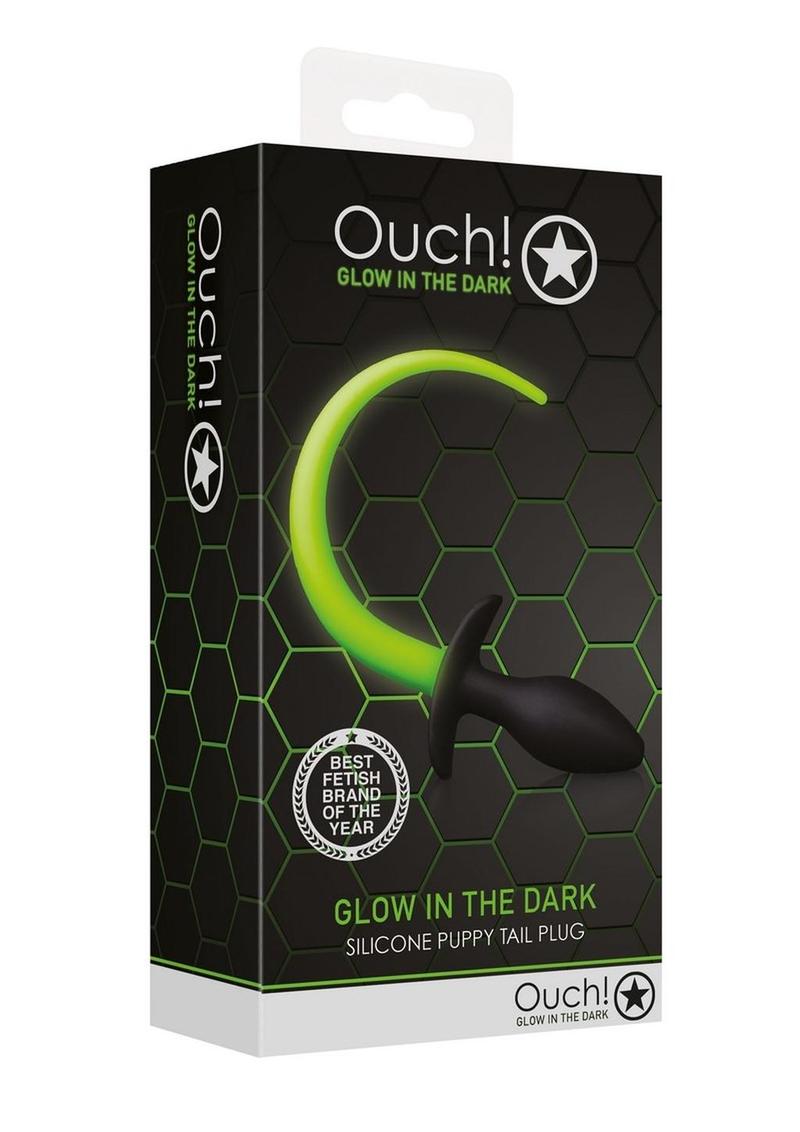 Glow Dark Puppy Tail Silicone Plug - Shadow Threadz Crypt
