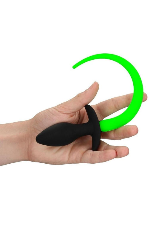 Glow Dark Puppy Tail Silicone Plug - Shadow Threadz Crypt
