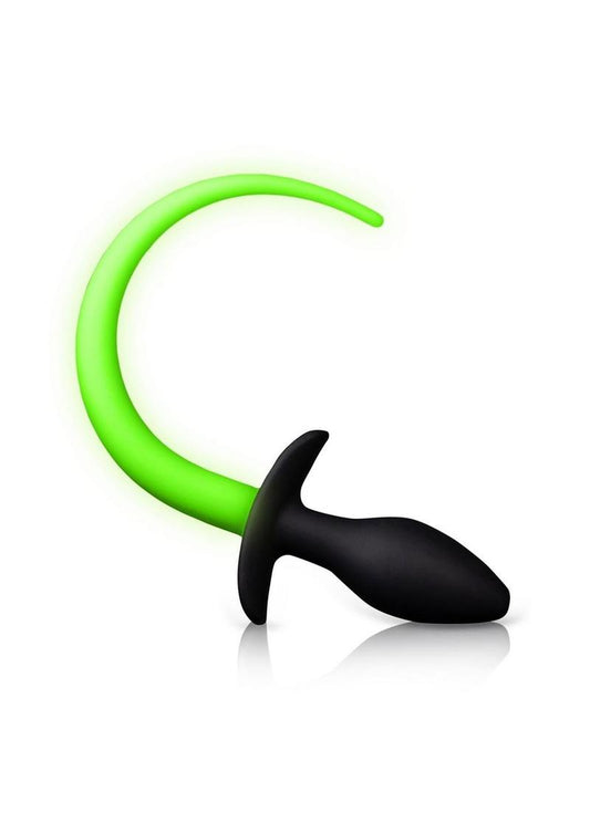 Glow Dark Puppy Tail Silicone Plug - Shadow Threadz Crypt