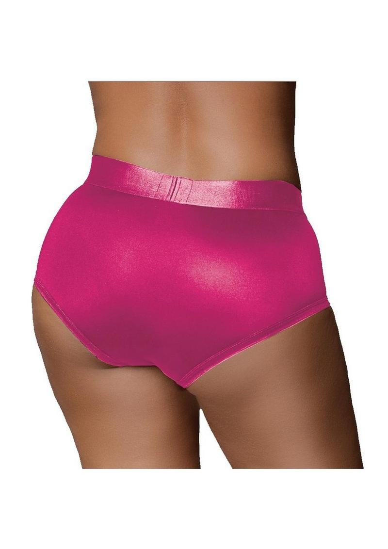 Pink Vibrating Bullet Strap-On Brief - Shadow Threadz Crypt