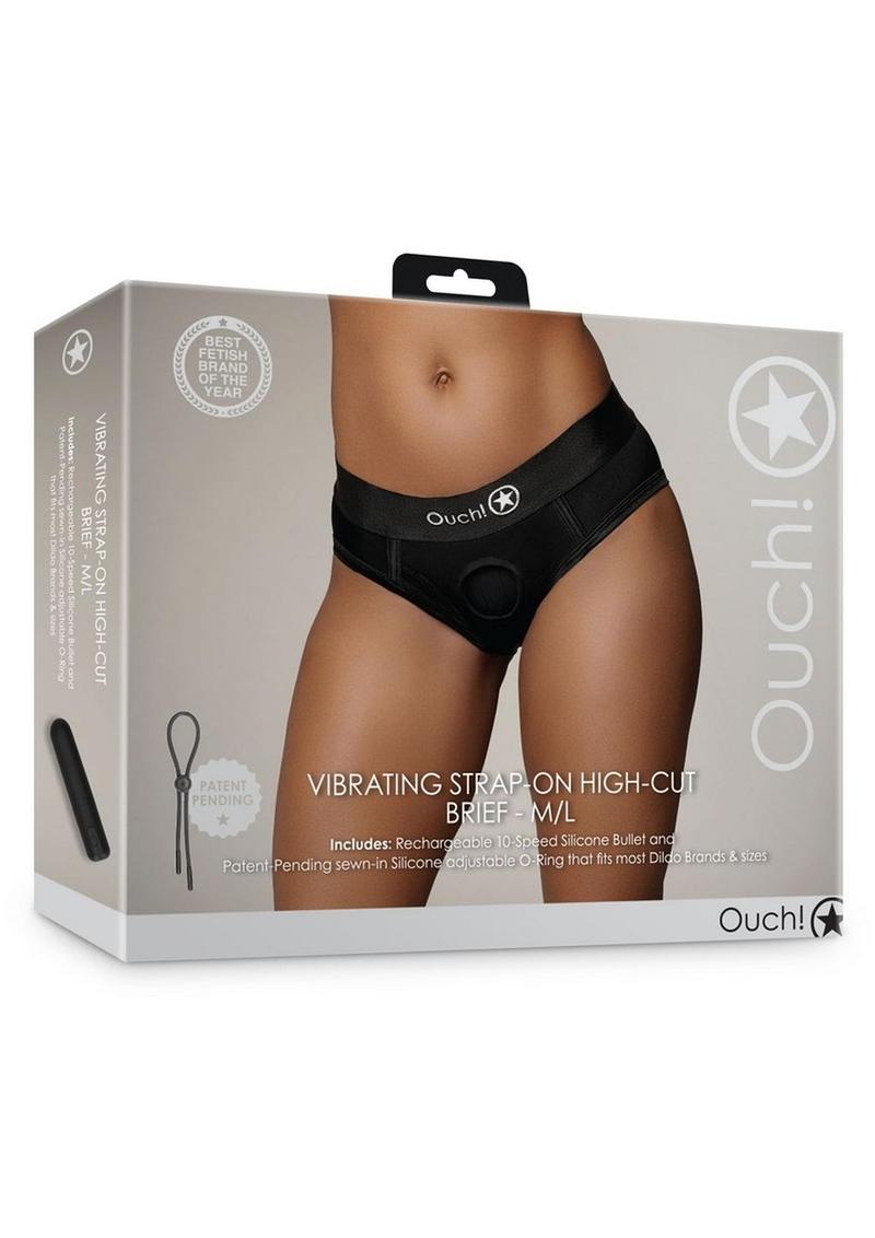 Vibrating Bullet Strap-On High Cut Brief - Shadow Threadz Crypt