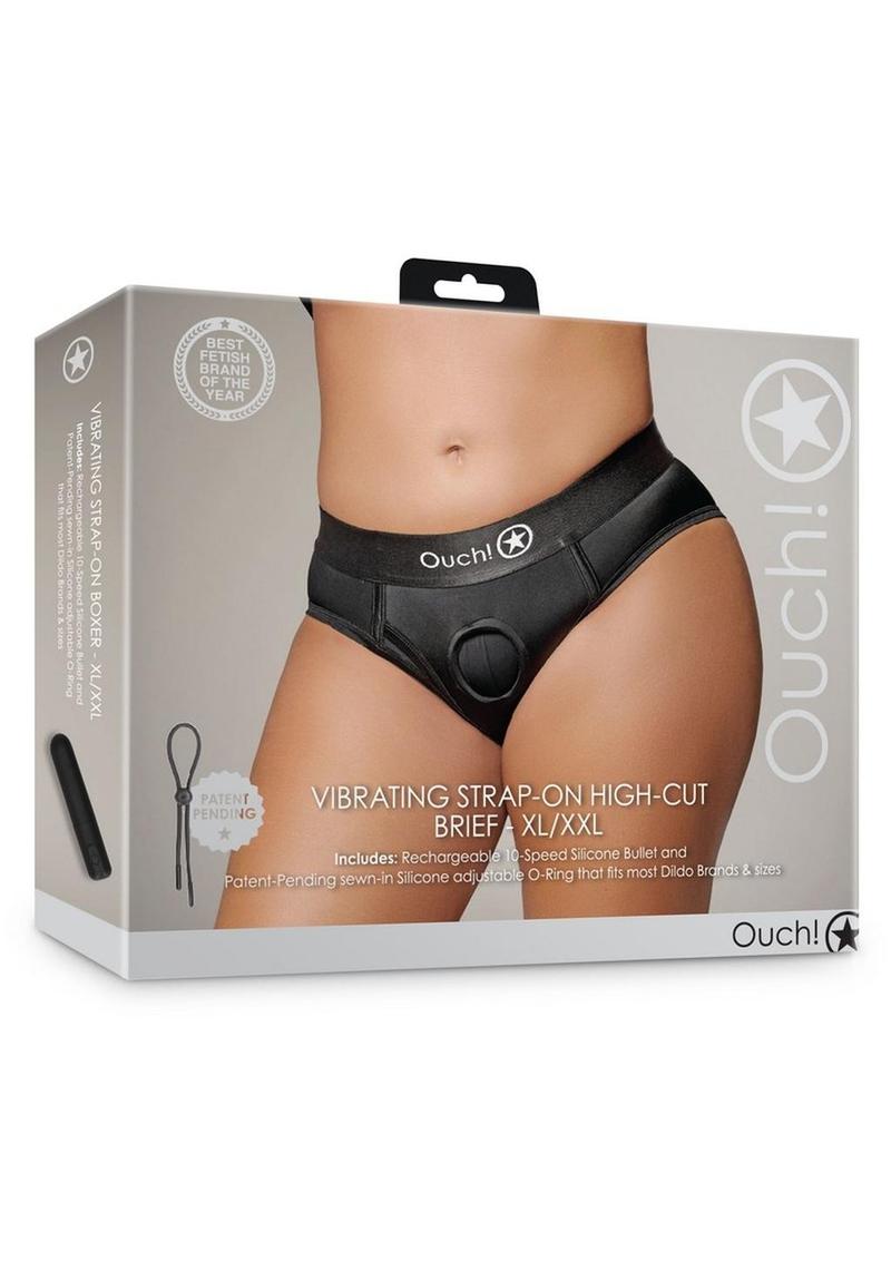 Vibrating Bullet Strap-On High Cut Brief - Shadow Threadz Crypt