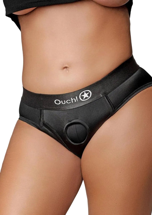 Vibrating Bullet Strap-On High Cut Brief - Shadow Threadz Crypt
