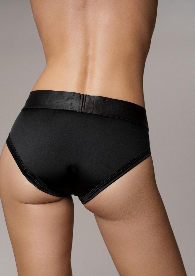 Vibrating Bullet Strap-On High Cut Brief - Shadow Threadz Crypt