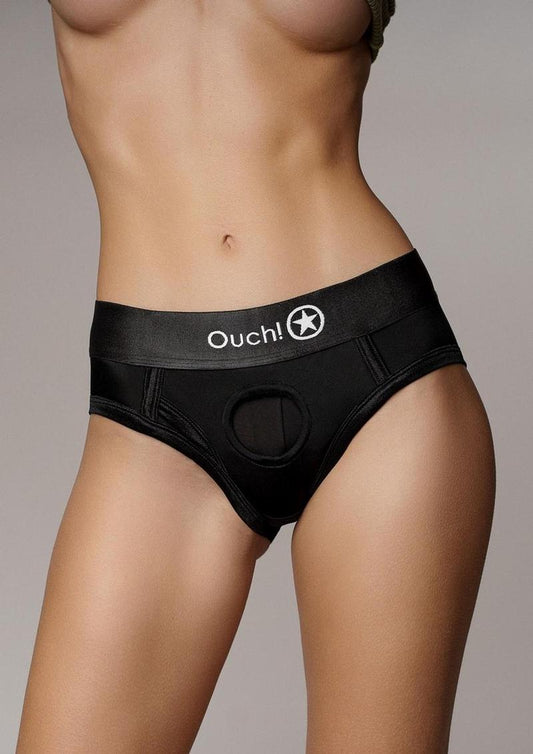 Vibrating Bullet Strap-On High Cut Brief - Shadow Threadz Crypt
