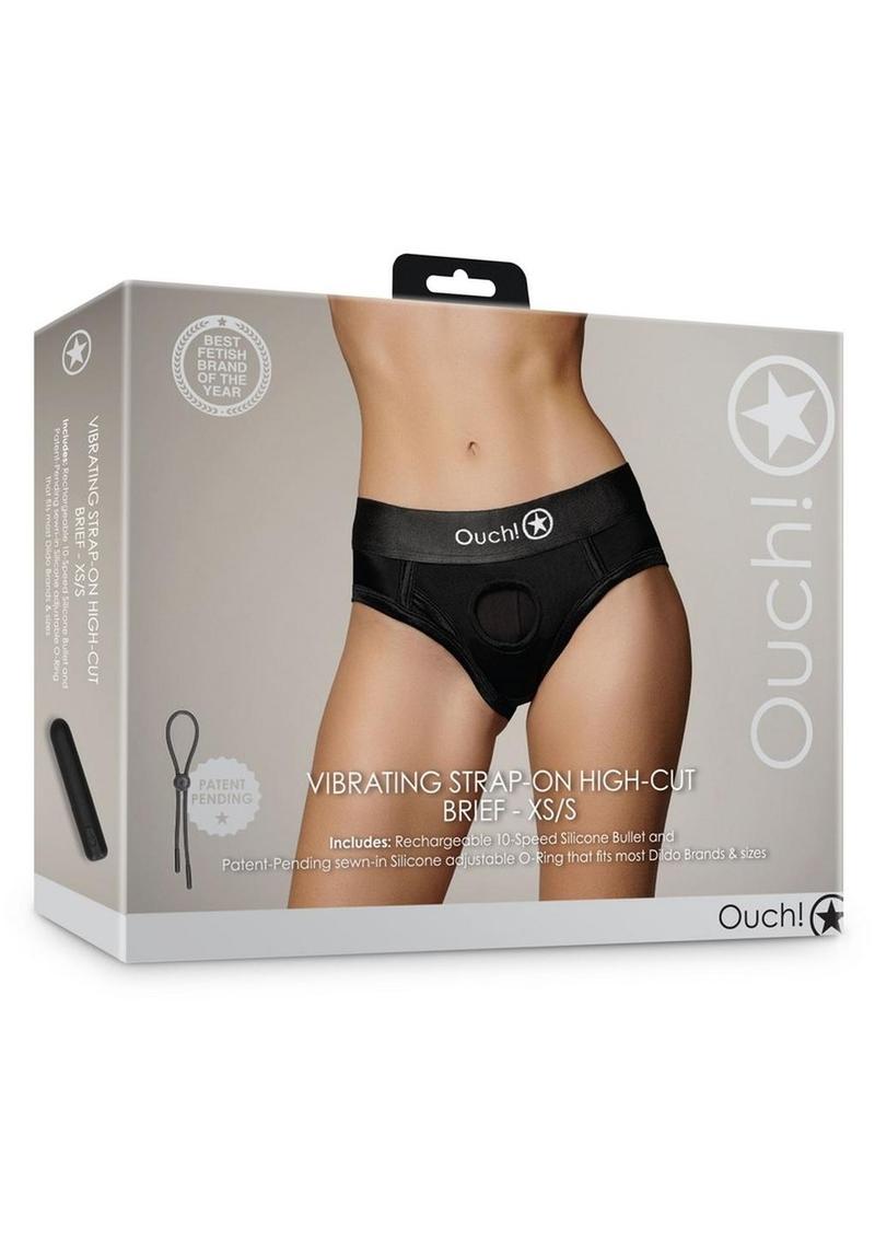Vibrating Bullet Strap-On High Cut Brief - Shadow Threadz Crypt
