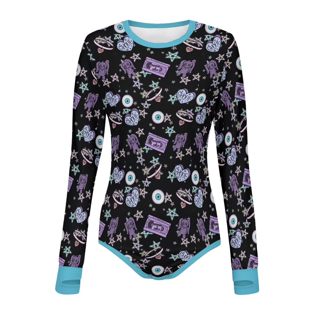 Adult Long Sleeve Ghoul Club CuddleSuit comfort wear