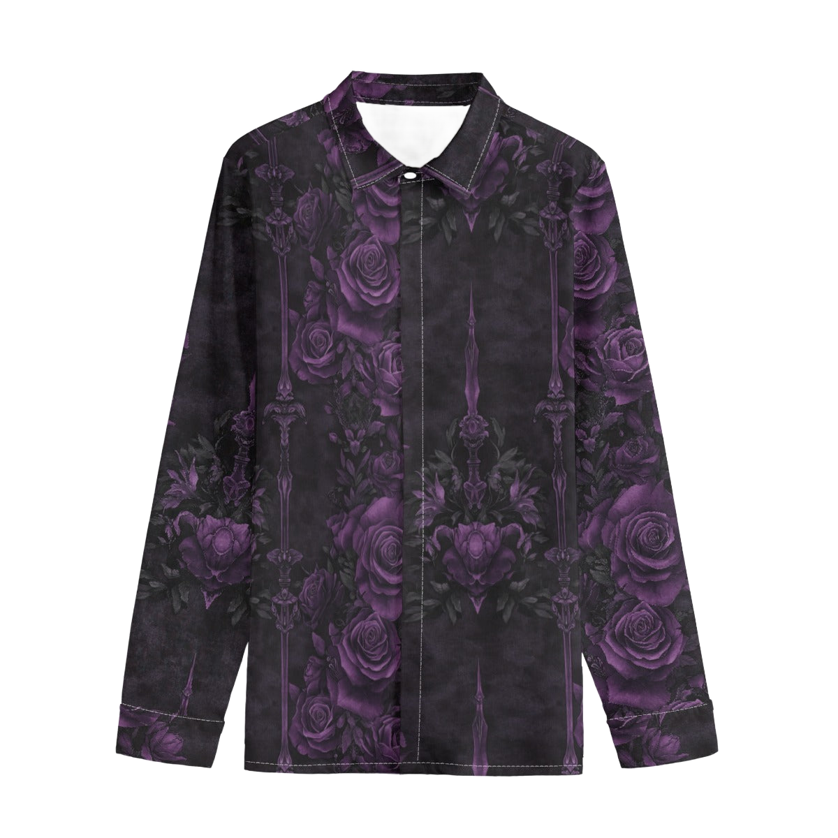 Lapel of Lilith Unisex Cotton Long Sleeve - Shadow Threadz Crypt