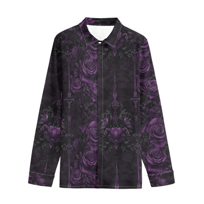 Lapel of Lilith Unisex Cotton Long Sleeve - Shadow Threadz Crypt