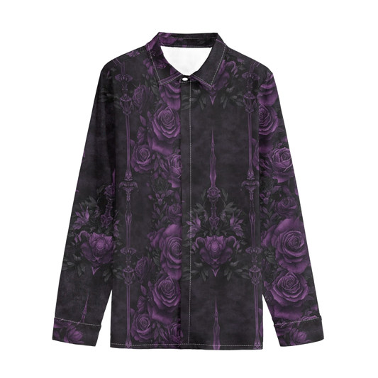 Lapel of Lilith Unisex Cotton Long Sleeve - Shadow Threadz Crypt