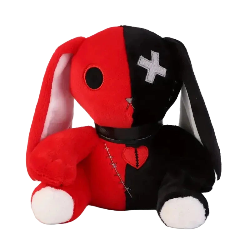 Creepy Goth Bunny Plush - Shadow Threadz Crypt
