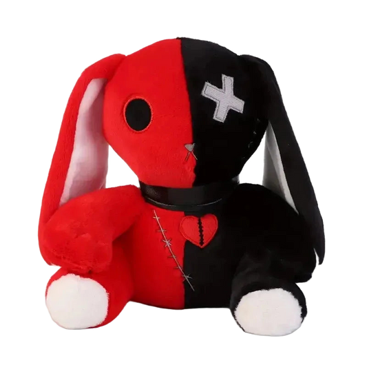 Creepy Goth Bunny Plush - Shadow Threadz Crypt