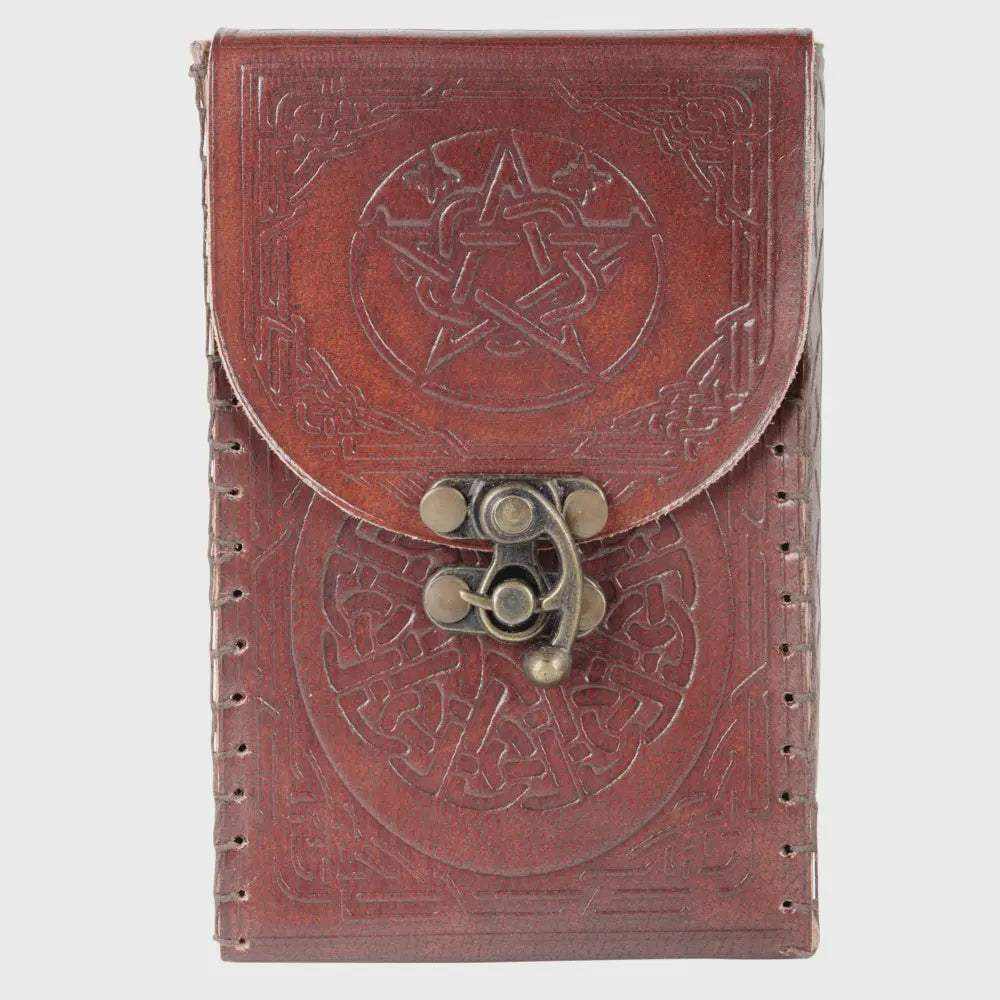 Pentagram Tarot Card Leather Holder