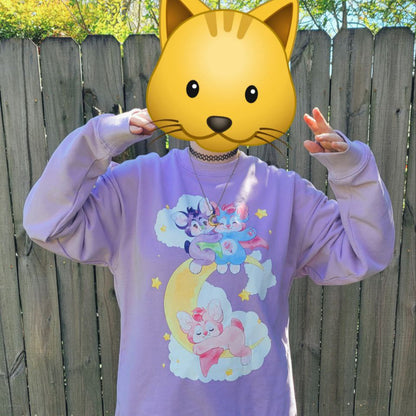 Pastel Goth Bat Sweater - Shadow Threadz Crypt