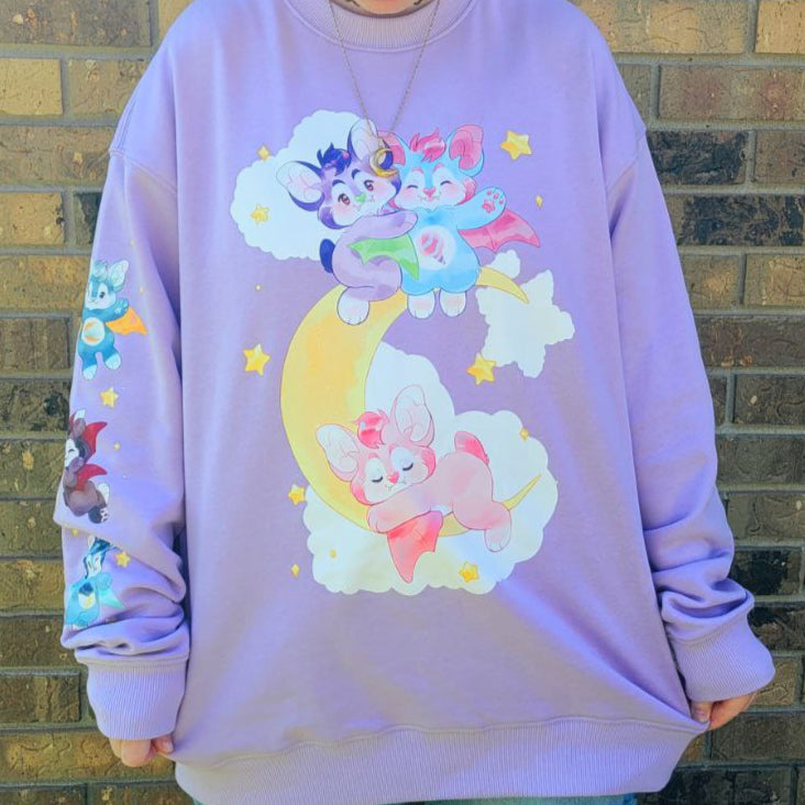Pastel Goth Bat Sweater - Shadow Threadz Crypt