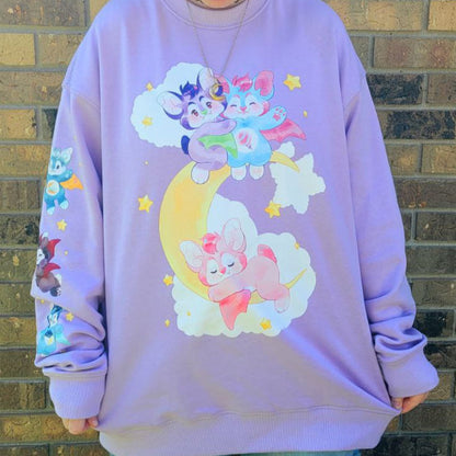 Pastel Goth Bat Sweater - Shadow Threadz Crypt