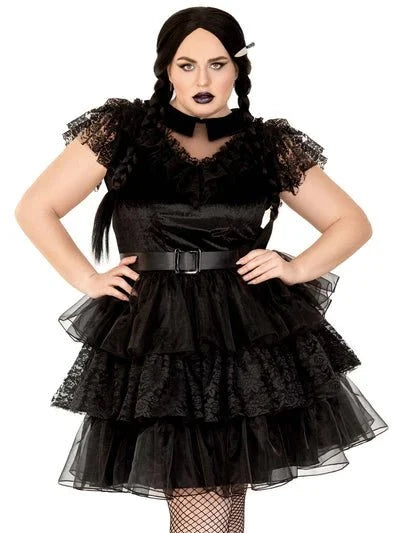 Plus Size 3pc Raving Rebel Costume