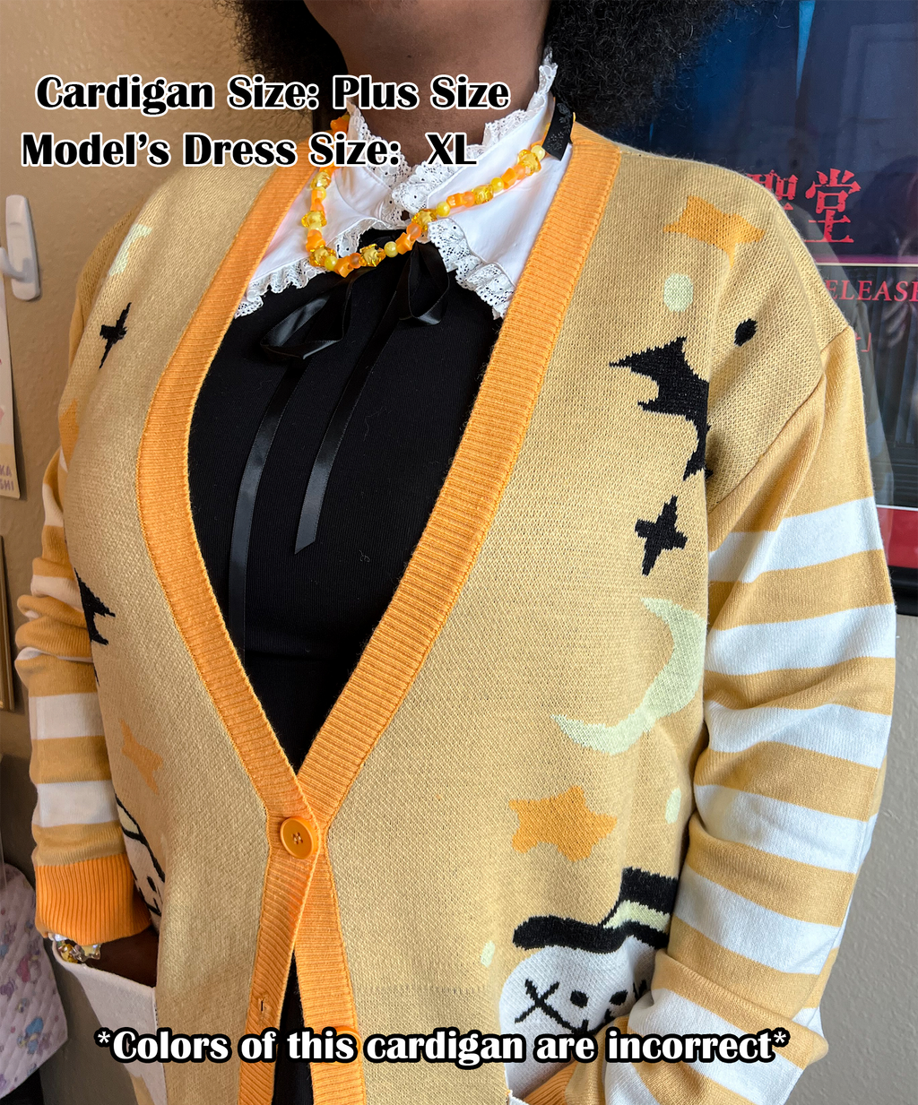 Haunted Night Oversize Cardigan - Shadow Threadz Crypt