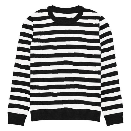 Pugsley Print Knit Crewneck Sweater