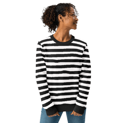 Pugsley Print Knit Crewneck Sweater