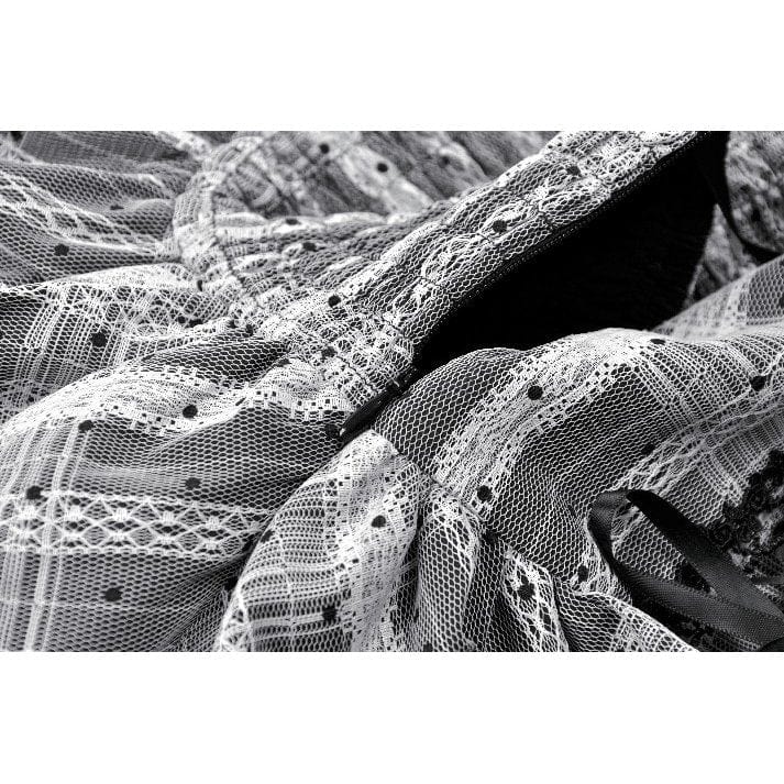 Ashen Tier Lace-Up Skirt detail view