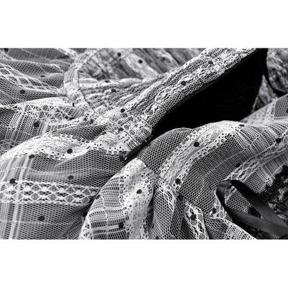 Ashen Tier Lace-Up Skirt detail view