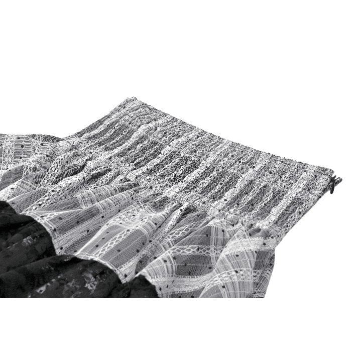 Ashen Tier Lace-Up Skirt detail view