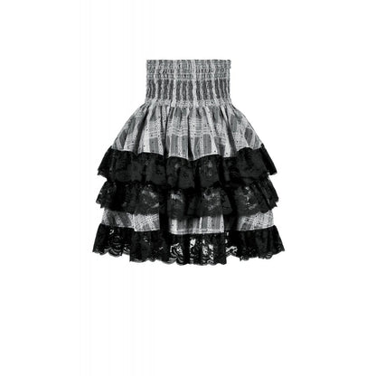 Ashen Tier Lace-Up Skirt detail view