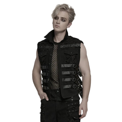 Riot Frame Buckle-Strap Vest detail view