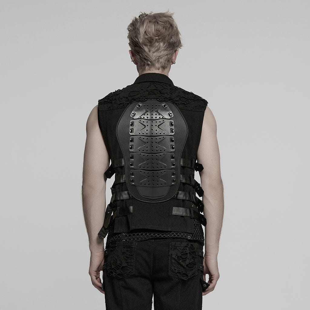 Riot Frame Buckle-Strap Vest detail view