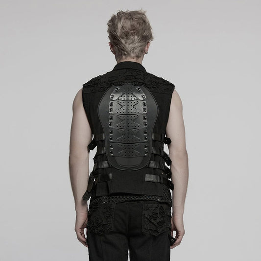 Riot Frame Buckle-Strap Vest detail view