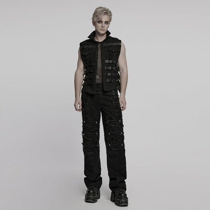 Riot Frame Buckle-Strap Vest detail view