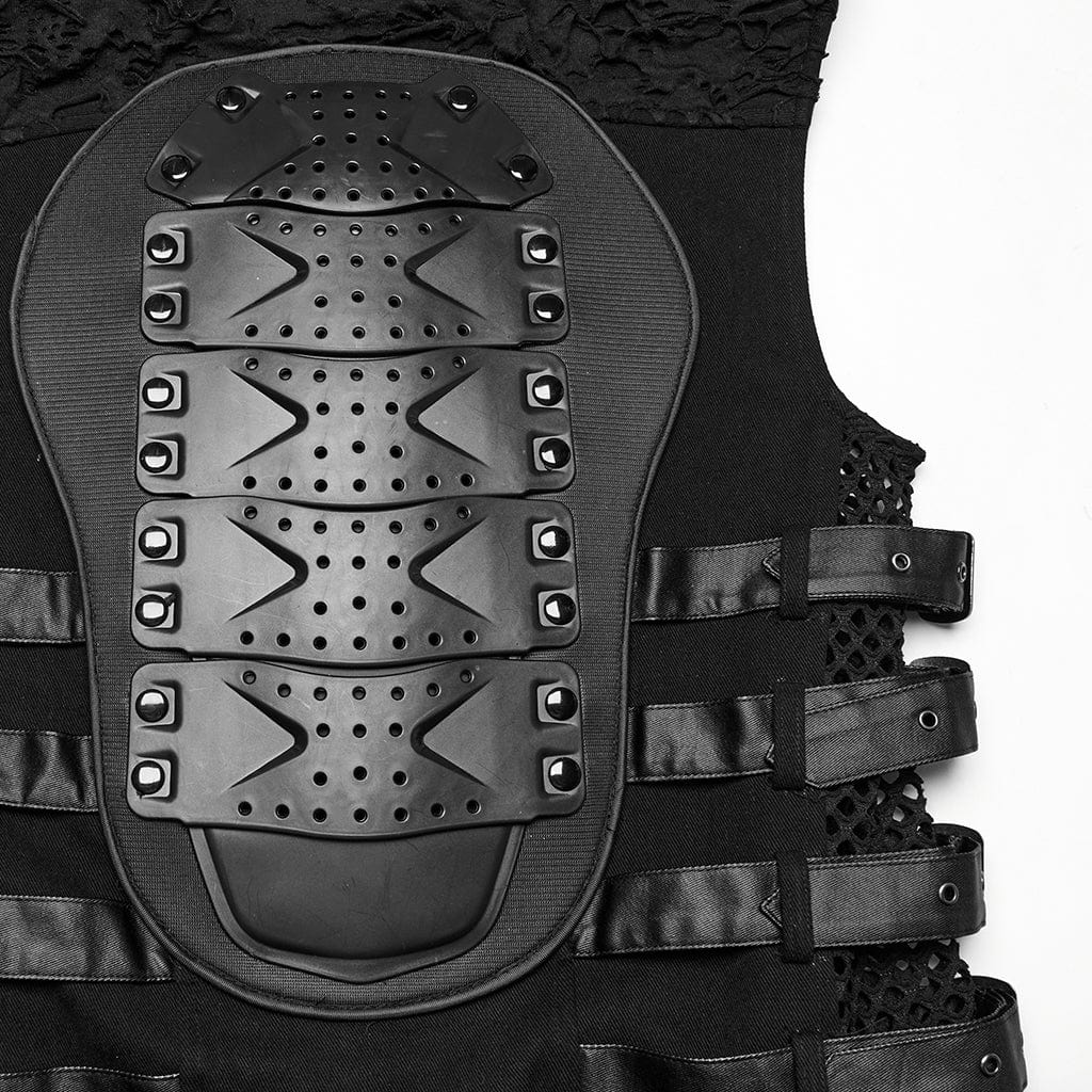 Riot Frame Buckle-Strap Vest detail view